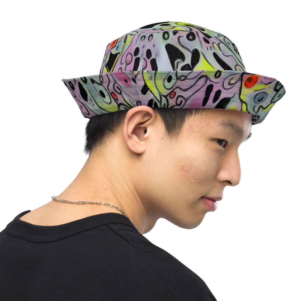 Pastel Mayhem on Reversible Bucket Hat — Right Outside
