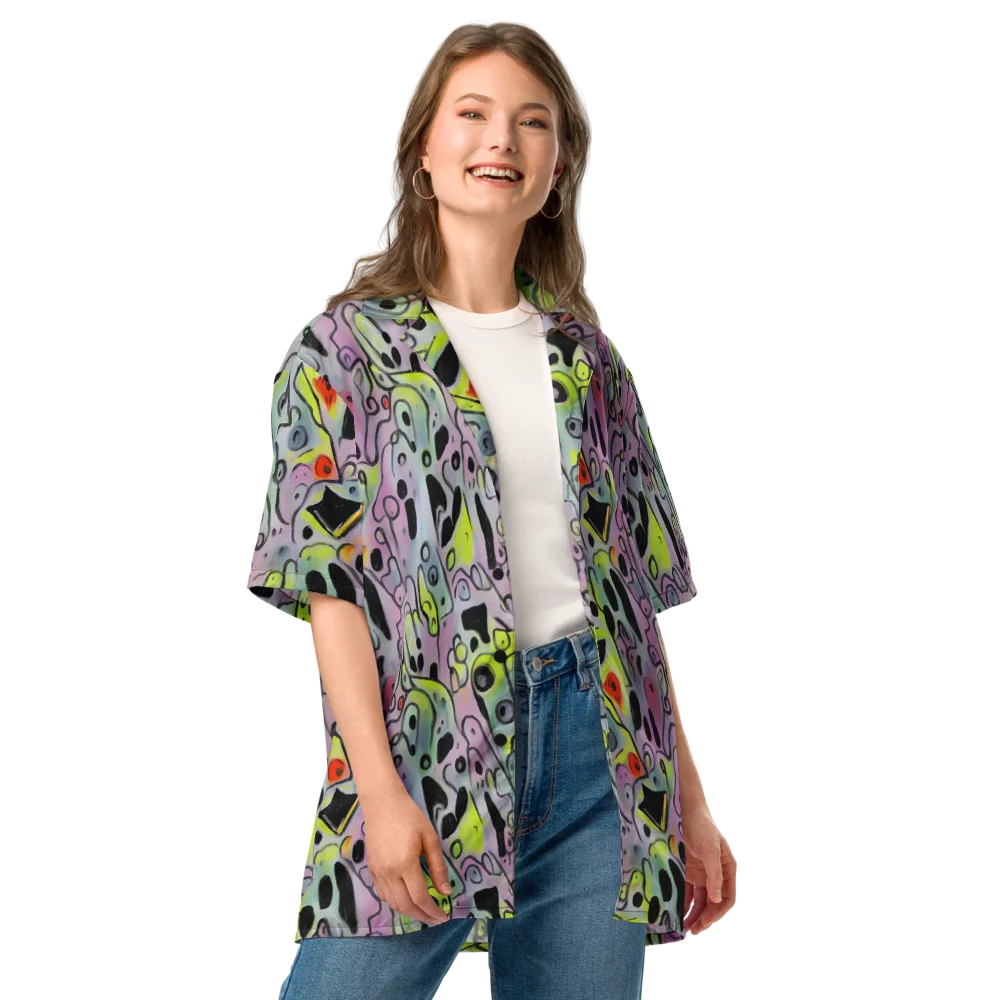 Pastel Mayhem on Button Shirt — Front