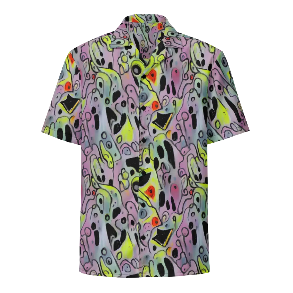 Pastel Mayhem on Button Shirt — Front