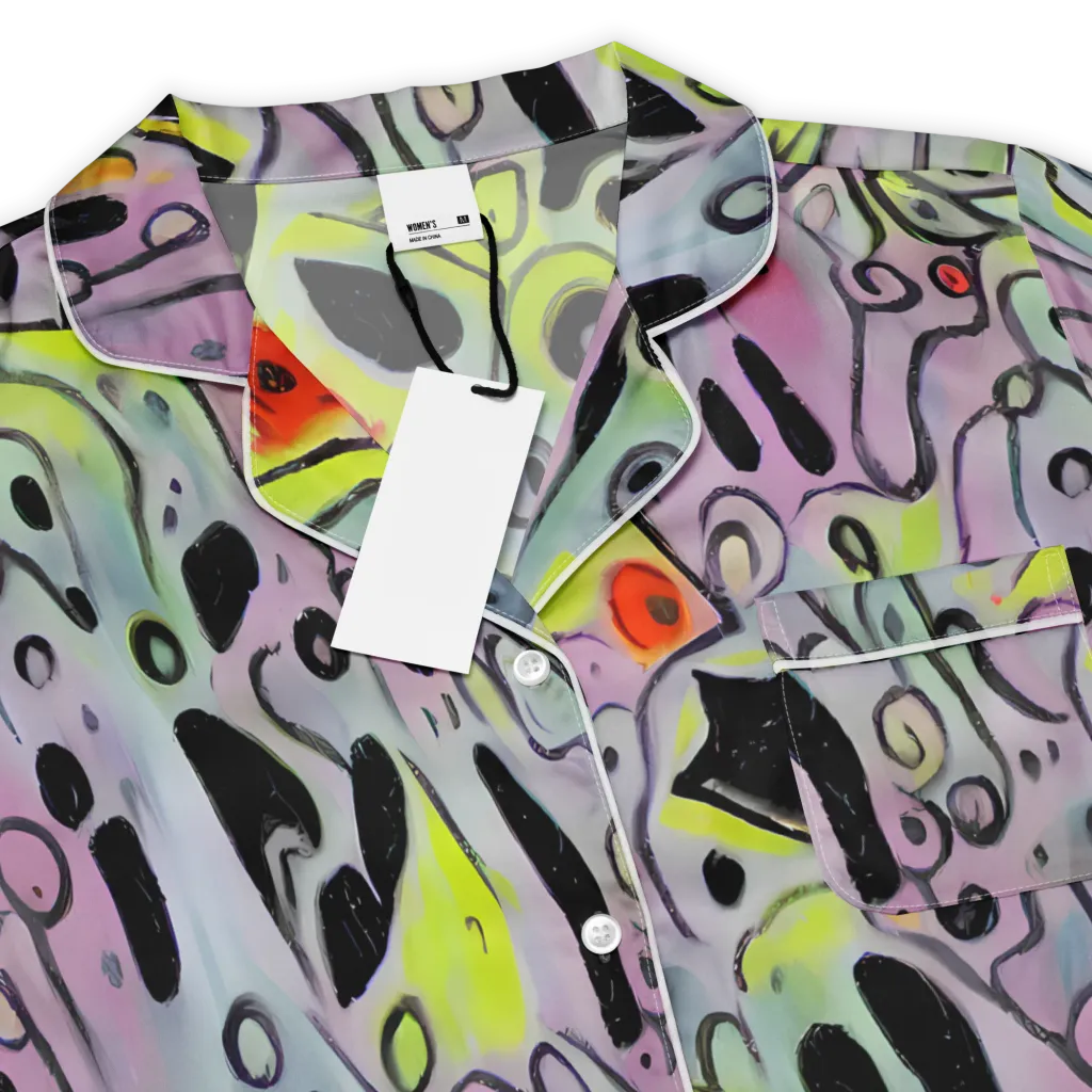 Pastel Mayhem on Women's Short Sleeve Pajama Top — Product details
