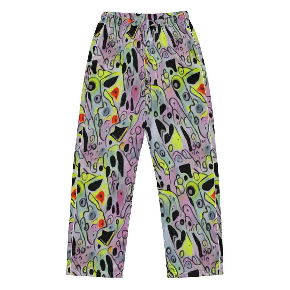 Pastel Mayhem on Women's Pajama Pants — Front