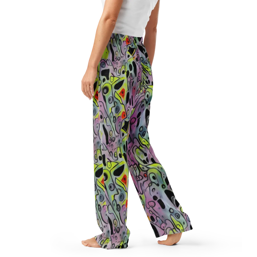 Pastel Mayhem on Women's Pajama Pants — Left