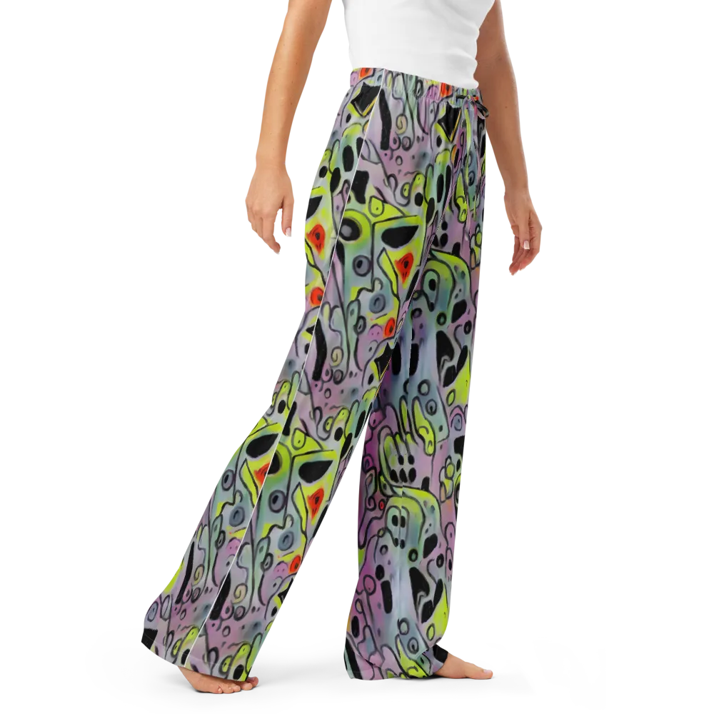 Pastel Mayhem on Women's Pajama Pants — Right Front