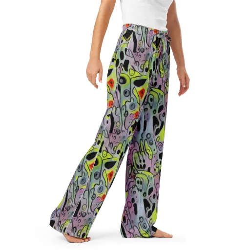 Pastel Mayhem on a Women's Pajama Pants