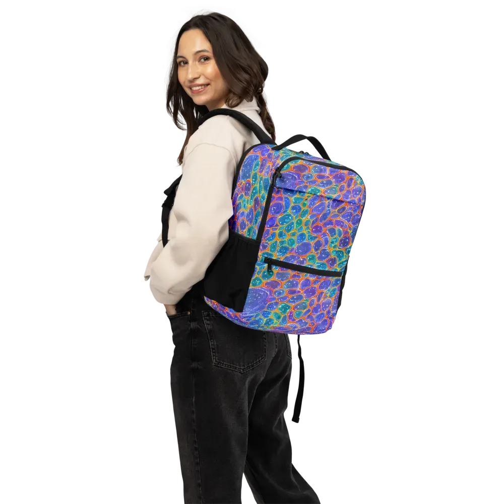 Neon Riverstone on Utility Backpack — Back