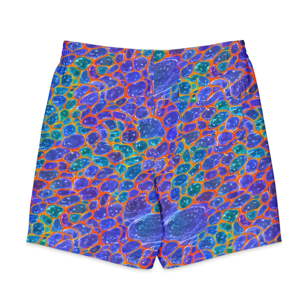 Neon Riverstone on Men's Board Shorts — Back