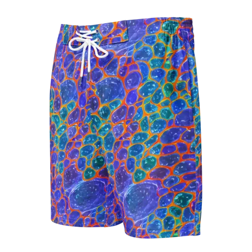 Neon Riverstone on a Men's Board Shorts