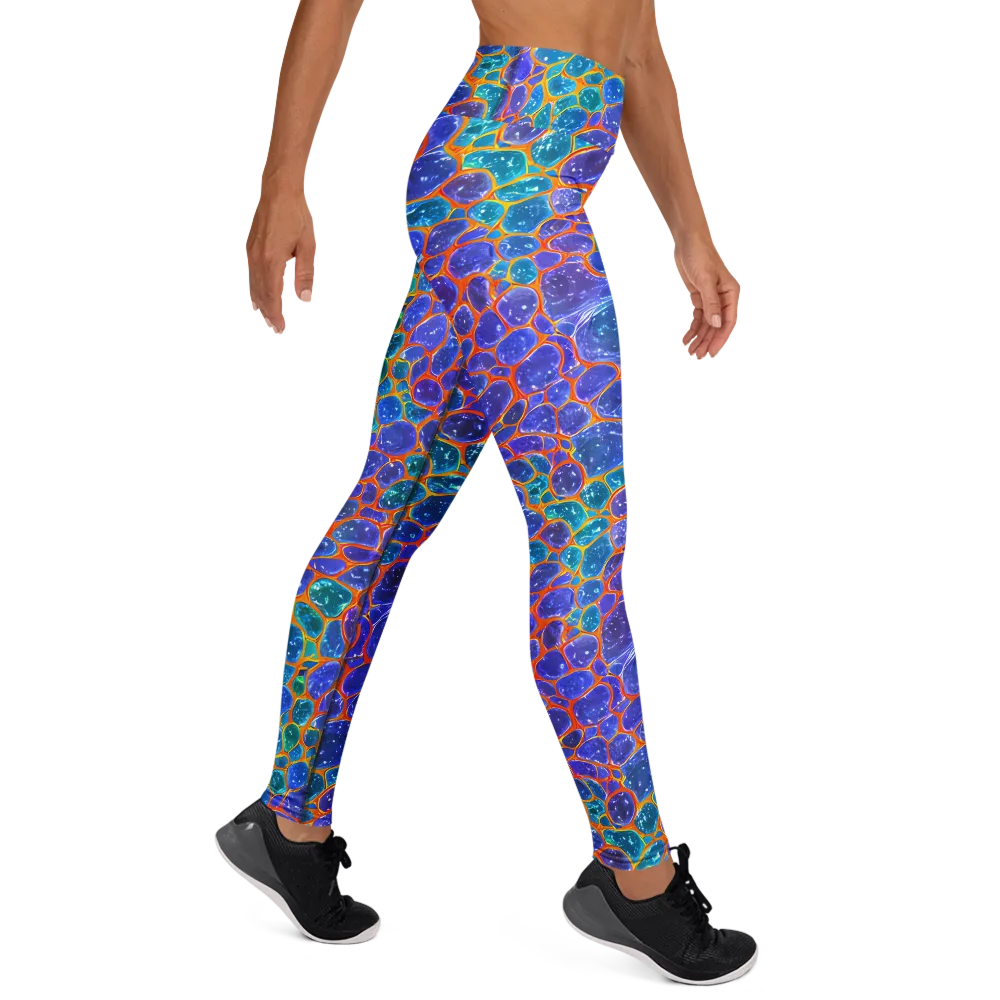 Neon Riverstone on Yoga Leggings — Right