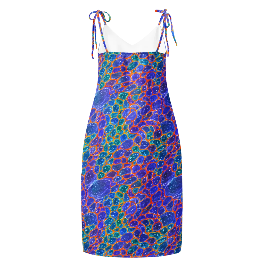Neon Riverstone on Slip Dress — Back