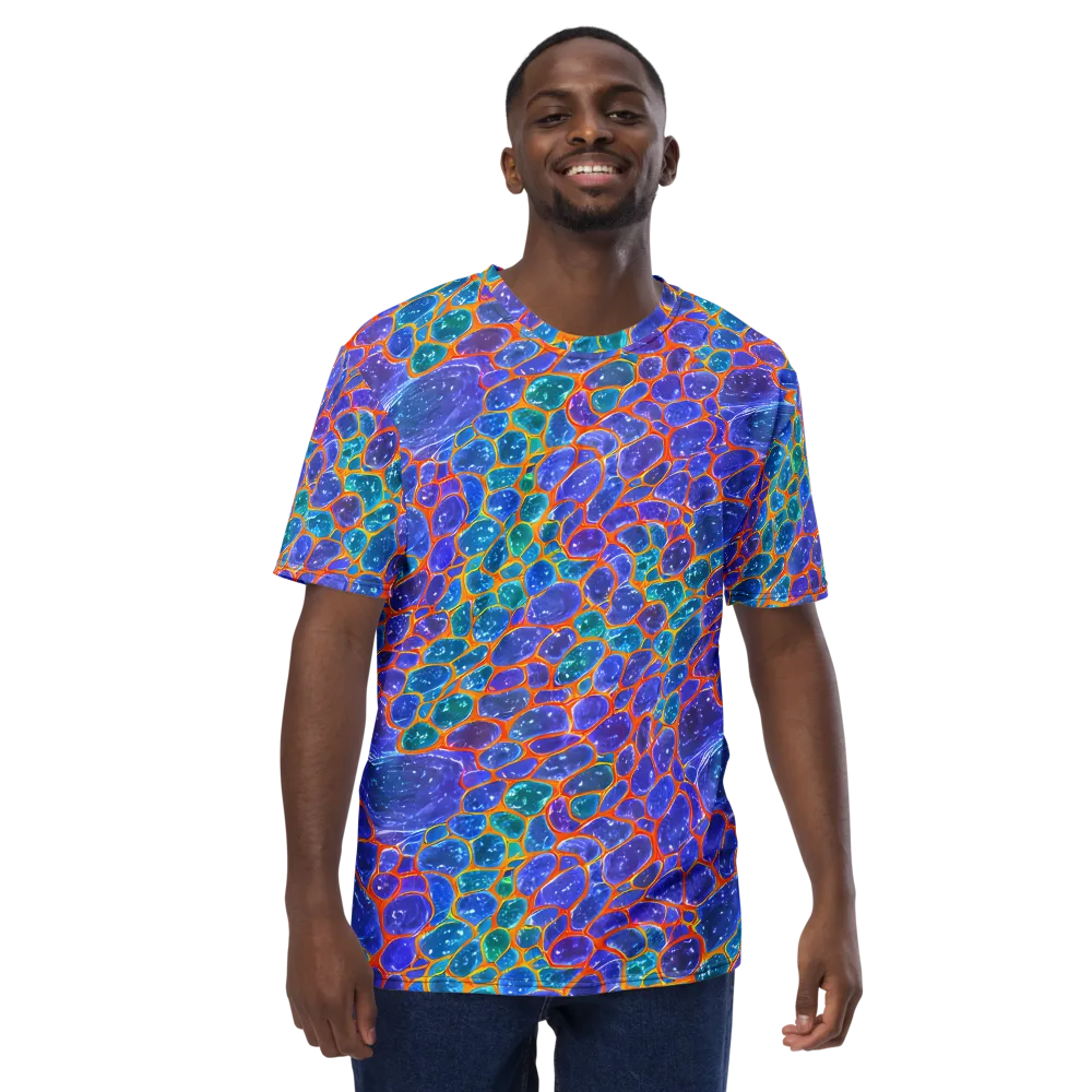 Neon Riverstone on Men's Crew Neck T-Shirt — Front