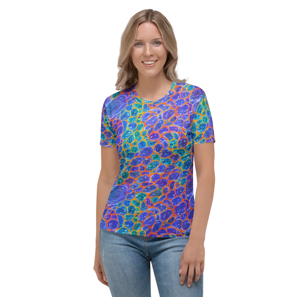 Neon Riverstone on Women's Crew Neck T-Shirt — Front
