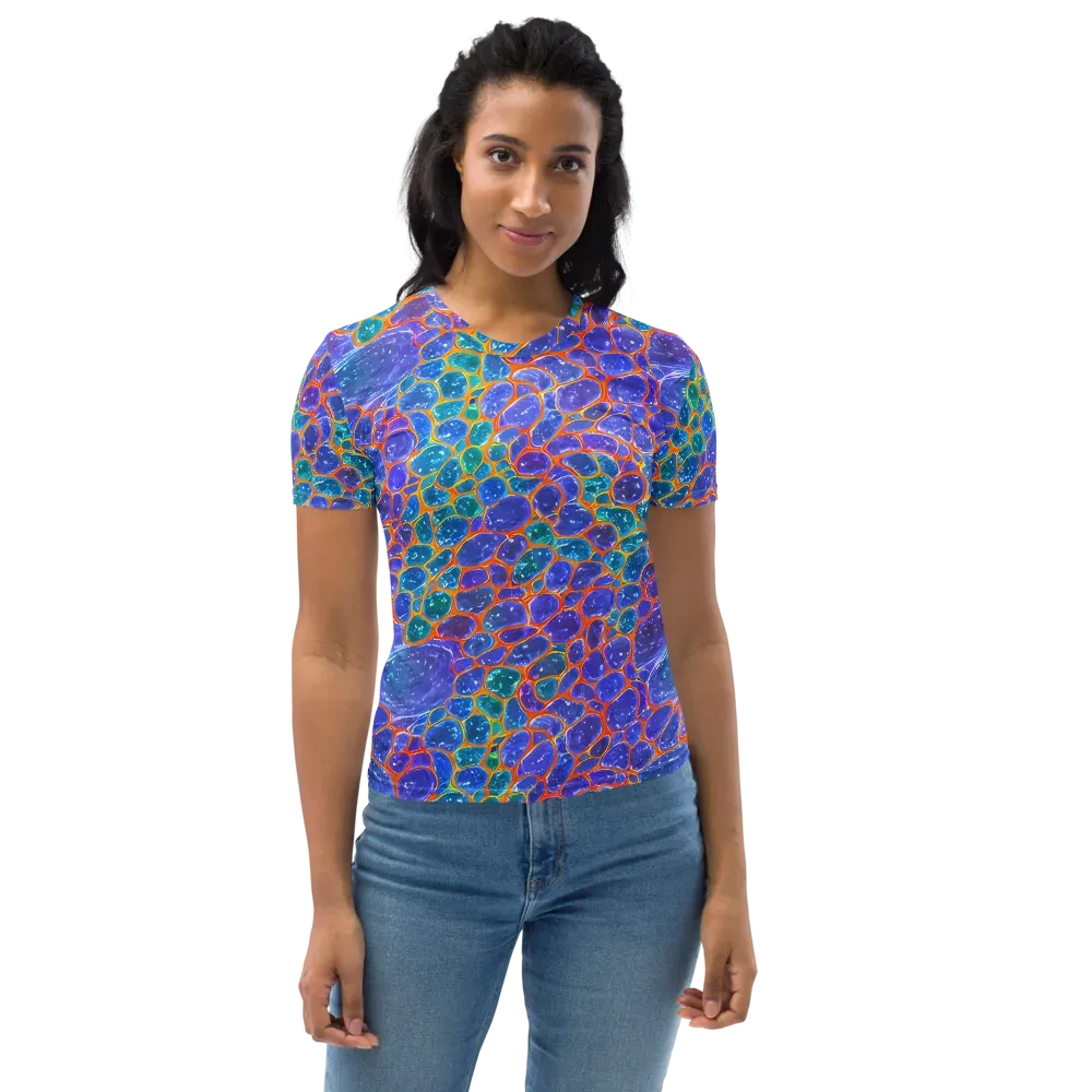 Neon Riverstone on Women's Crew Neck T-Shirt — Front