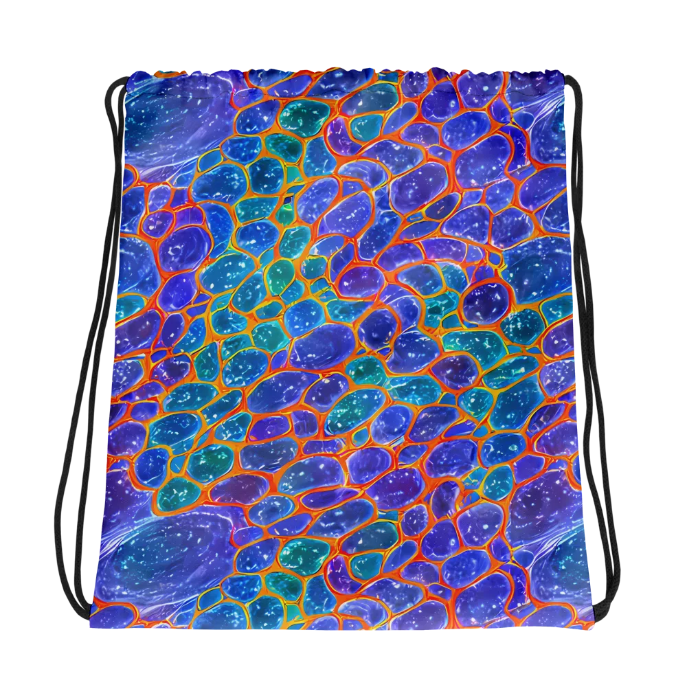 Neon Riverstone on Drawstring Bag — Photo