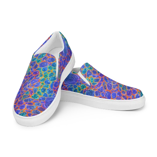 Neon Riverstone on a Women's Slip-On Canvas Shoes