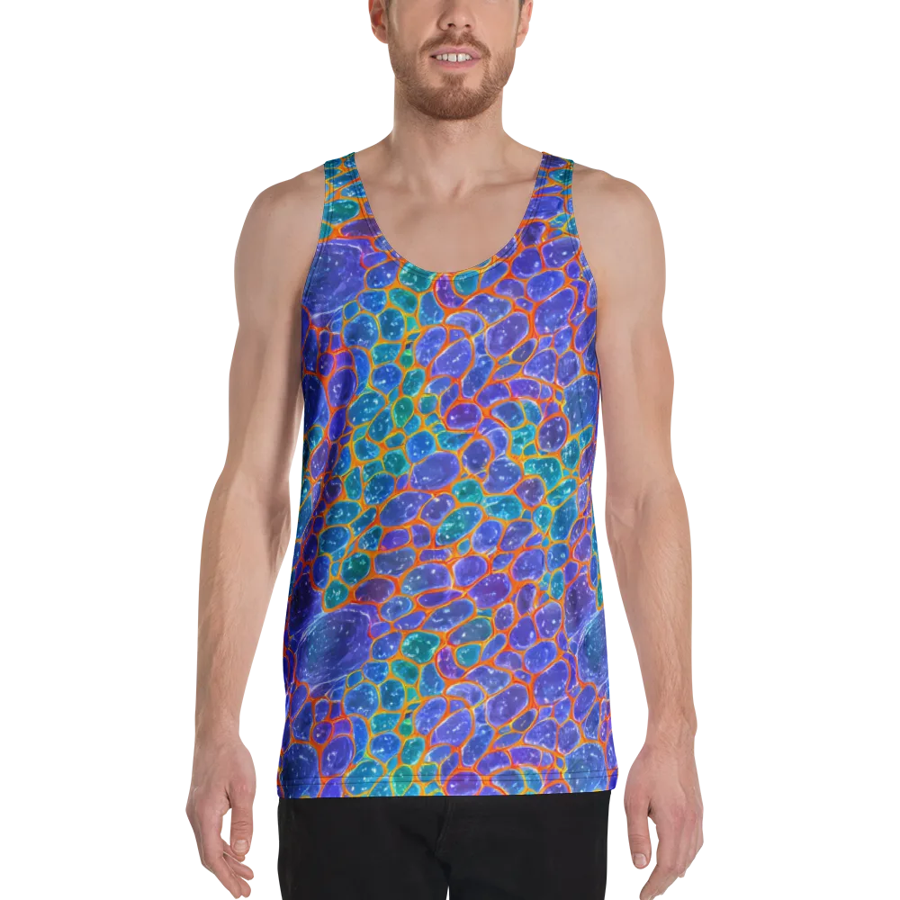 Neon Riverstone on Men's Tank Top — Front