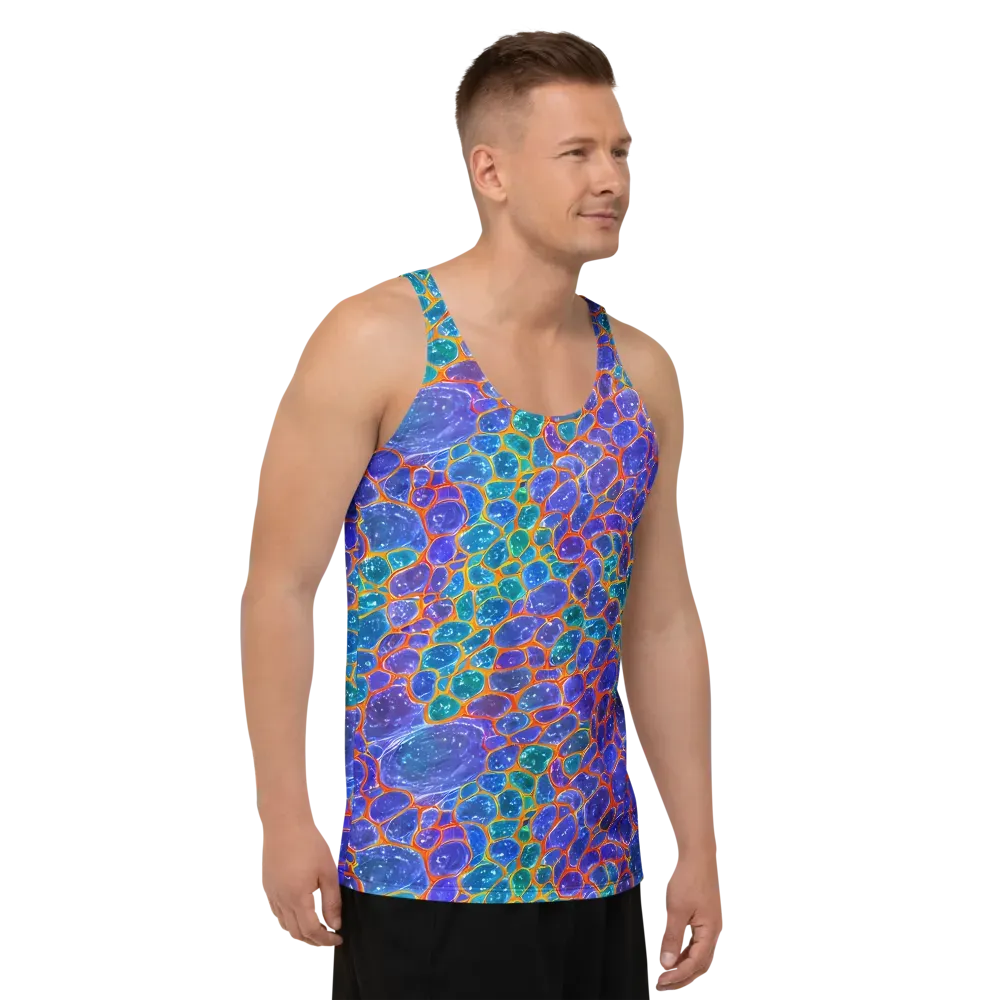 Neon Riverstone on Men's Tank Top — Right Front