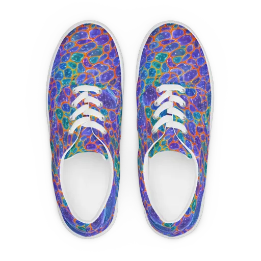 Neon Riverstone on a Men's Lace-Up Canvas Shoes