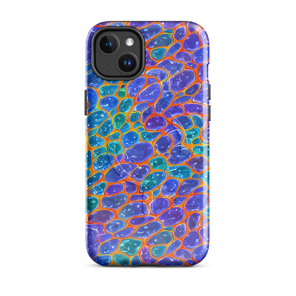 Neon Riverstone on MagSafe Tough Case for iPhone® — Front