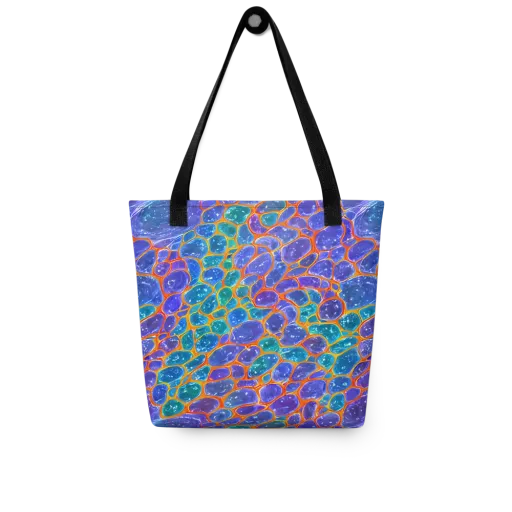 Neon Riverstone on a Tote Bag