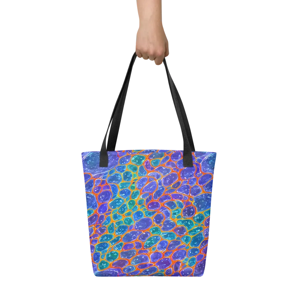 Neon Riverstone on Tote Bag — Front