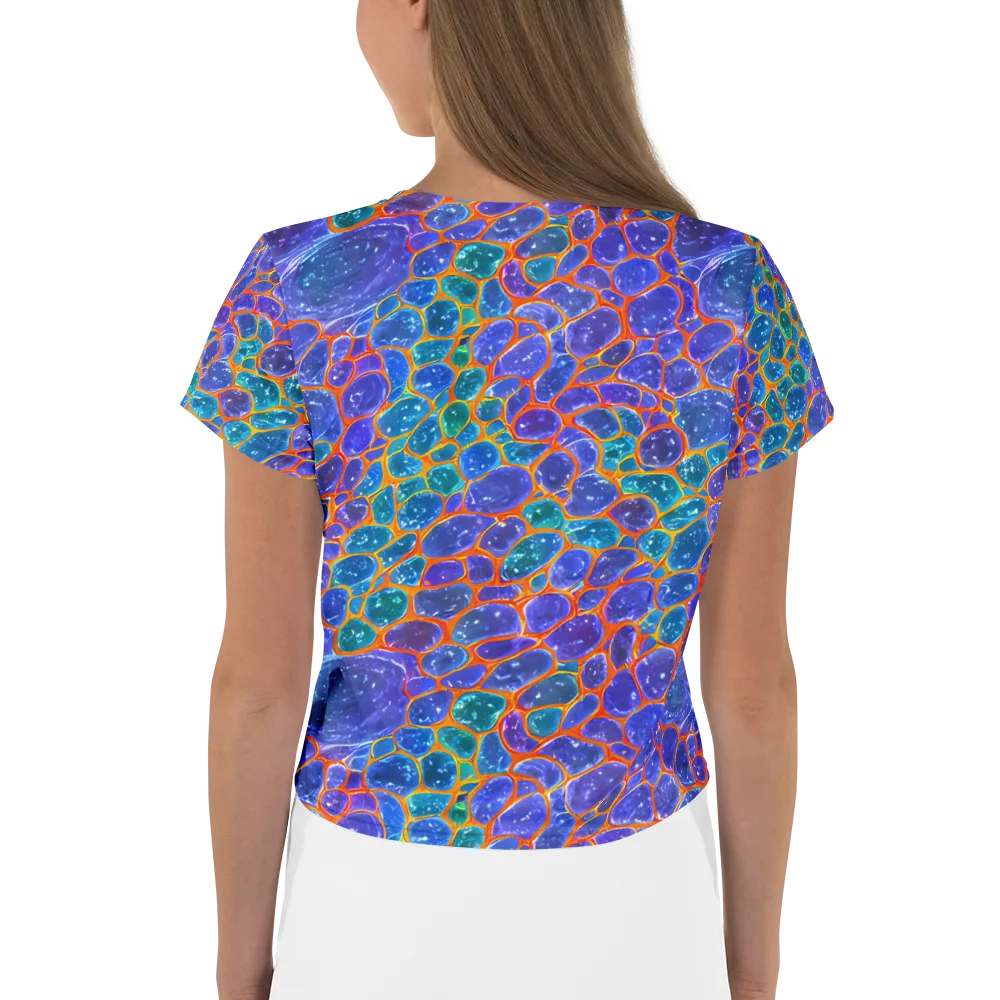 Neon Riverstone on Crop Tee — Back