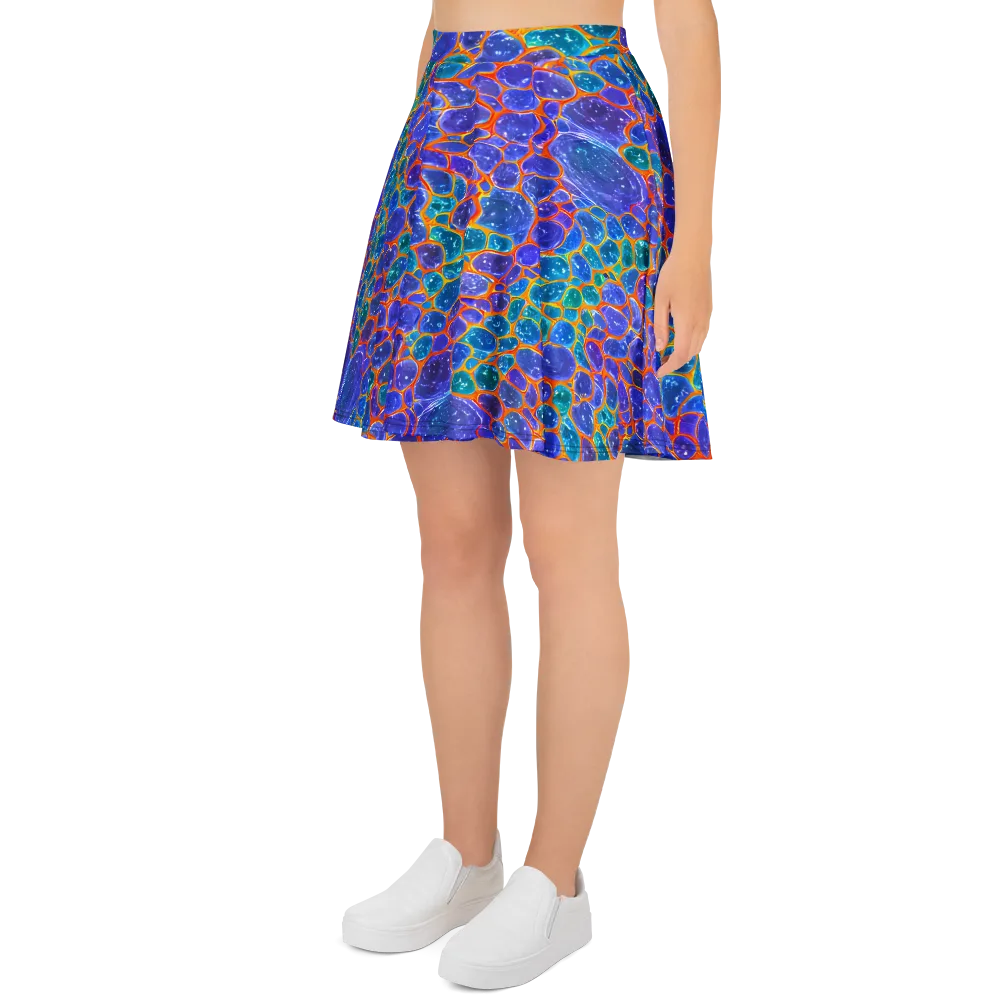 Neon Riverstone on Skater Skirt — Left