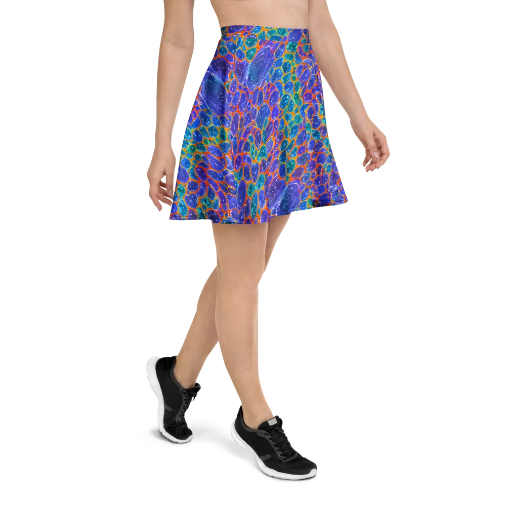 Neon Riverstone on Skater Skirt — Right