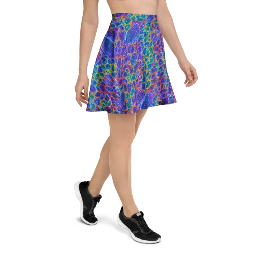 Neon Riverstone on a Skater Skirt