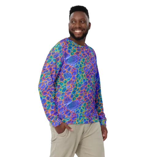 Neon Riverstone on a Sweatshirt