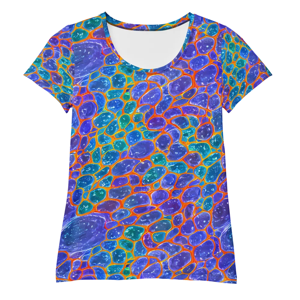 Neon Riverstone on Women's Athletic T-Shirt — Front