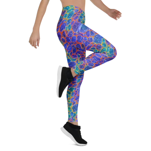 Neon Riverstone on a Leggings