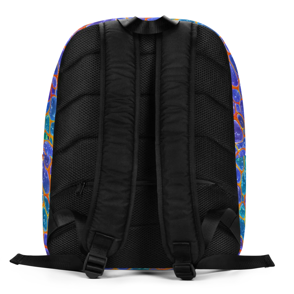 Neon Riverstone on Minimalist Backpack — Back