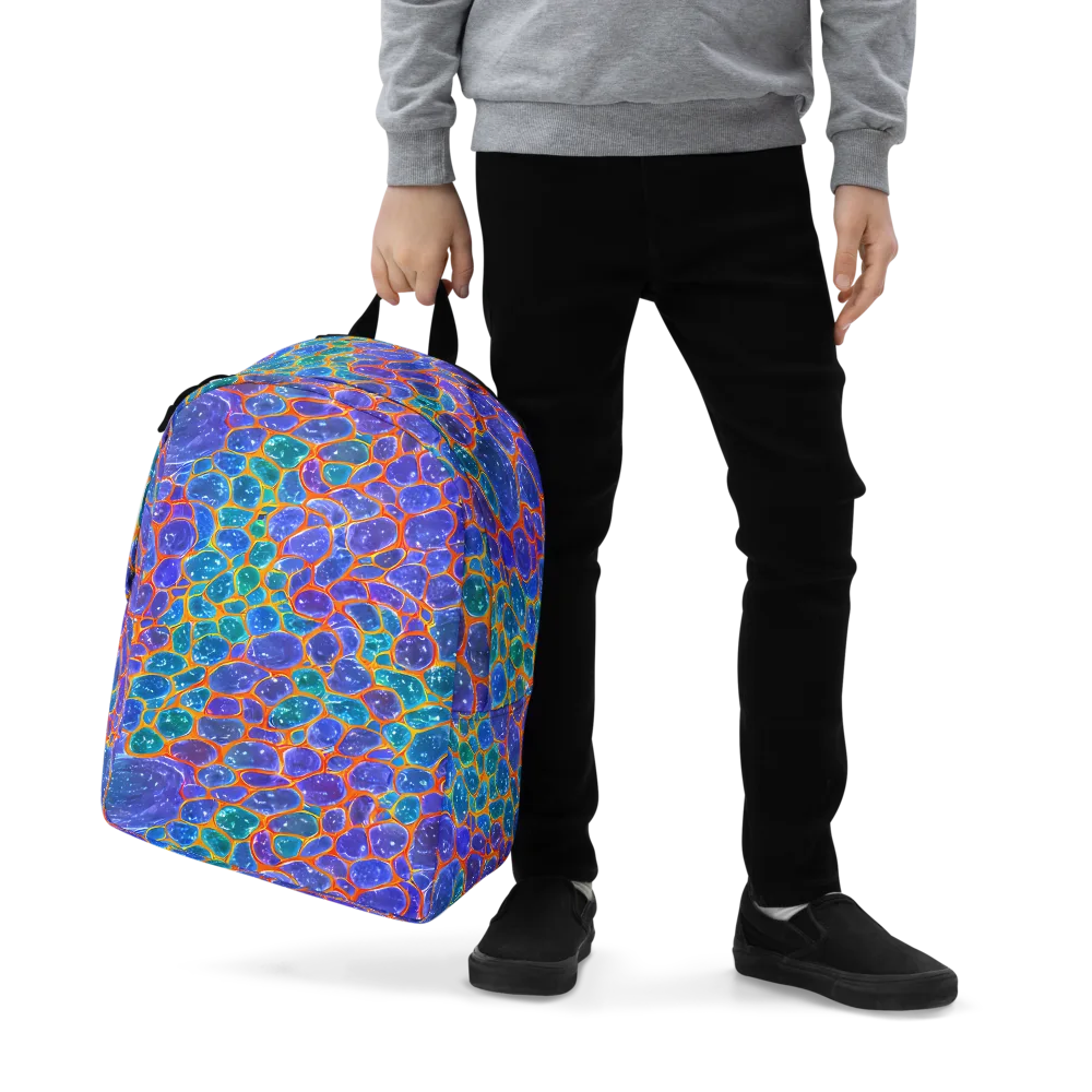 Neon Riverstone on Minimalist Backpack — Zoomed-in