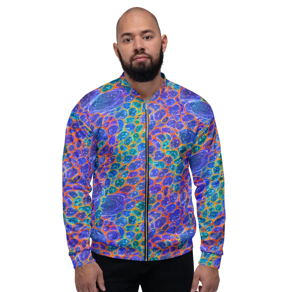 Neon Riverstone on Bomber Jacket — Front
