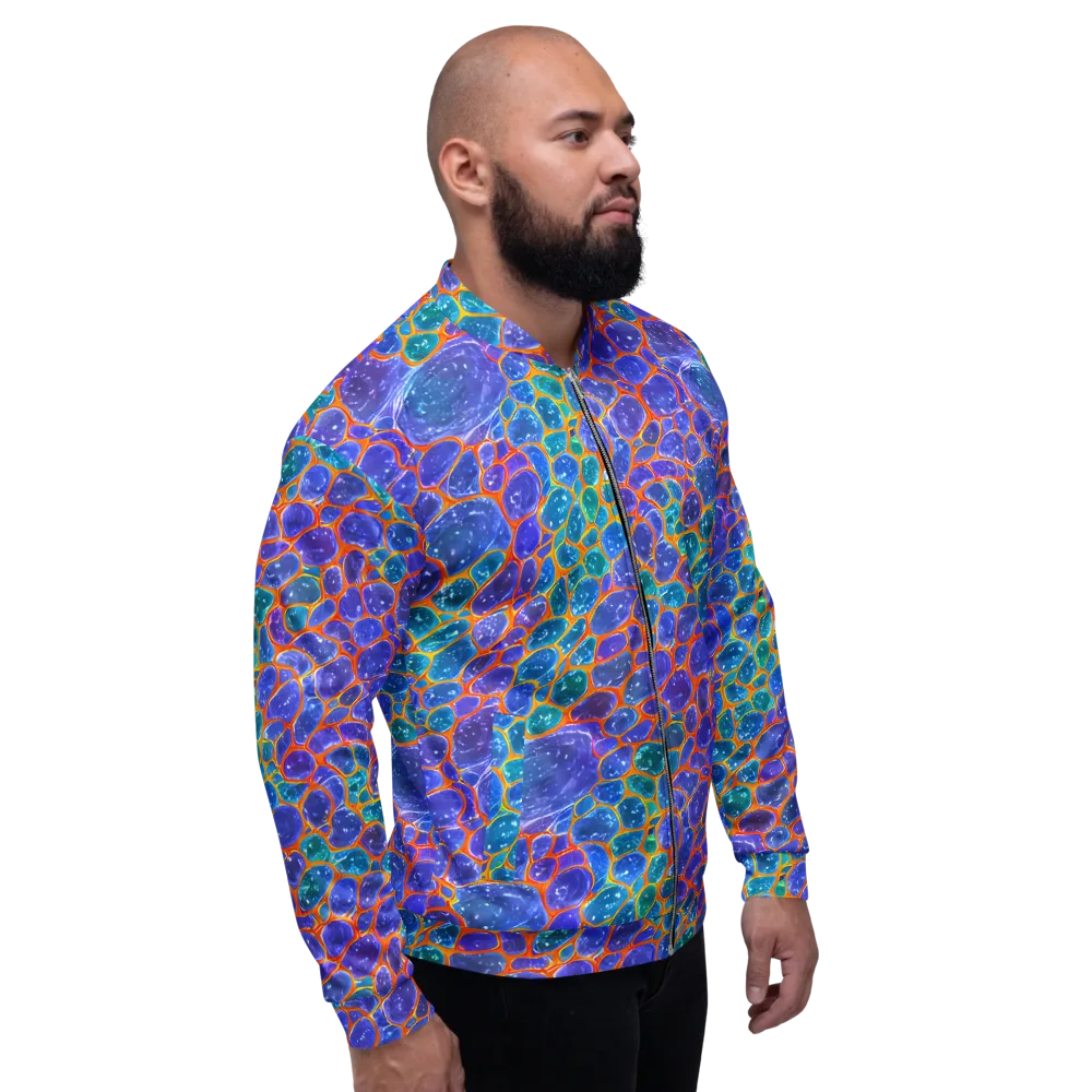 Neon Riverstone on Bomber Jacket — Right