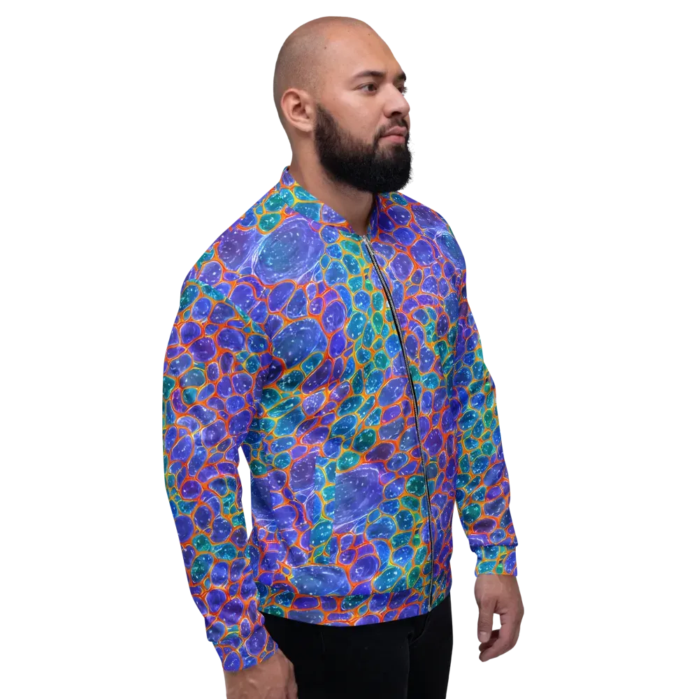 Neon Riverstone on Bomber Jacket — Right