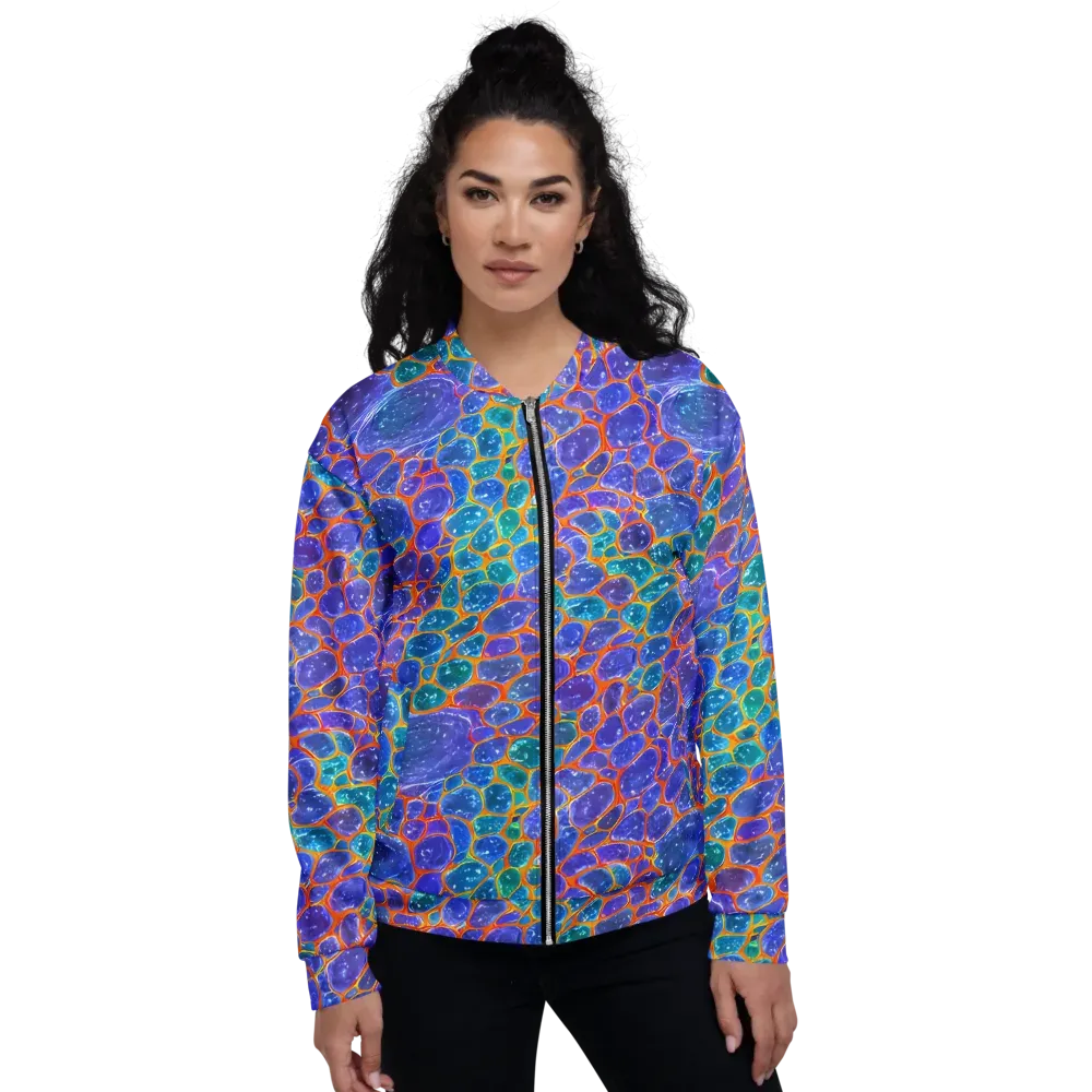 Neon Riverstone on Bomber Jacket — Front