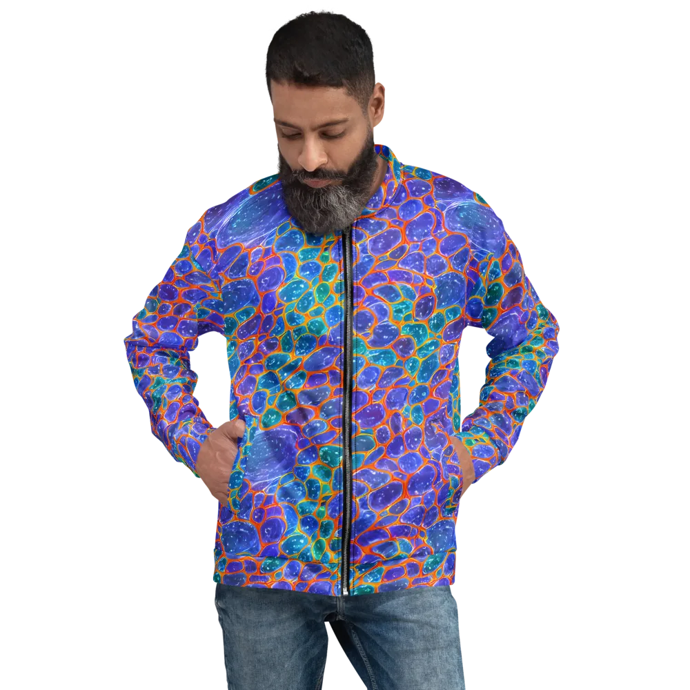 Neon Riverstone on Bomber Jacket — Front