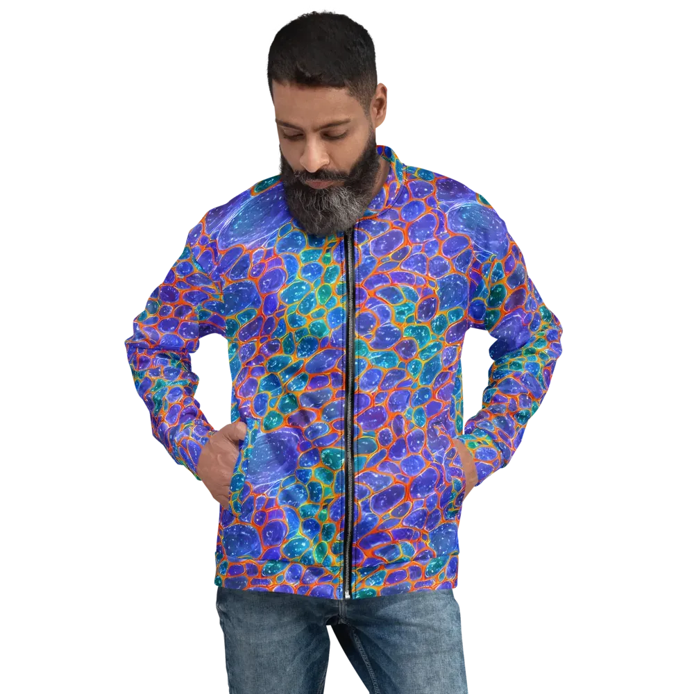 Neon Riverstone on Bomber Jacket — Front