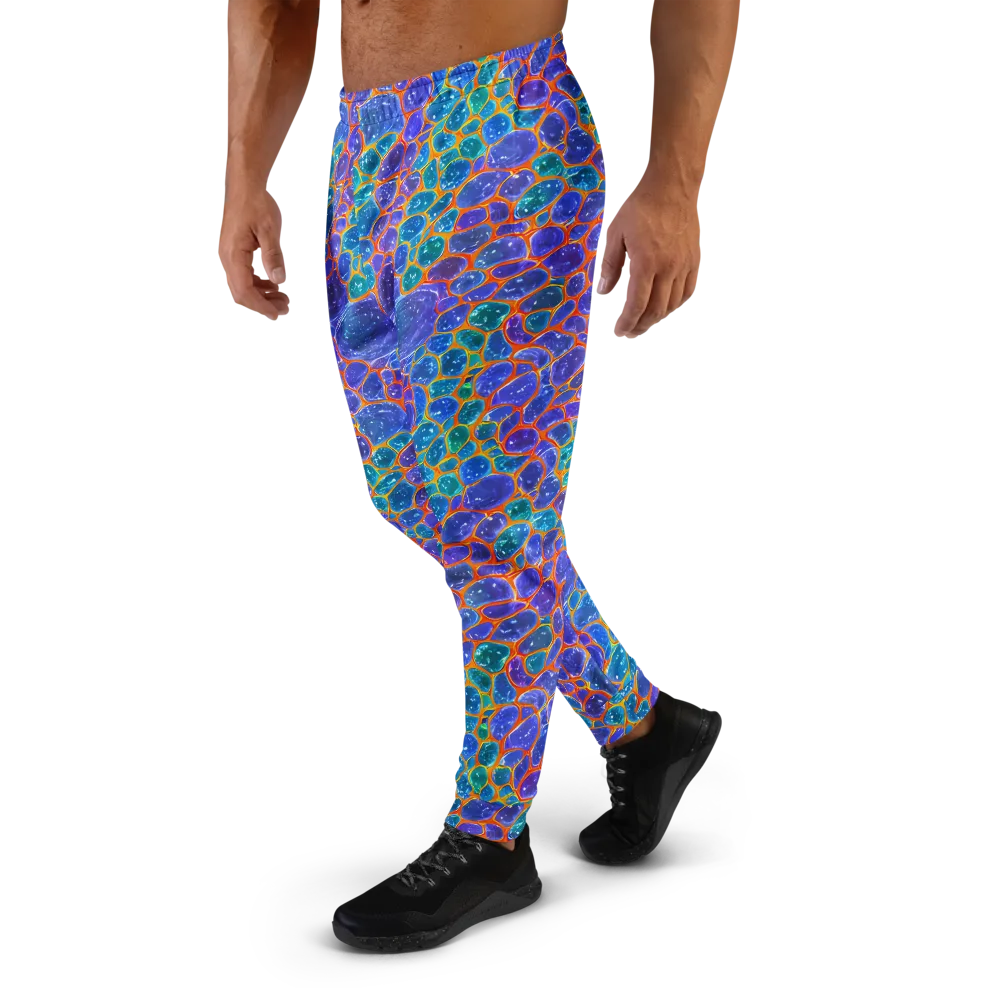 Neon Riverstone on Men's Joggers — Left