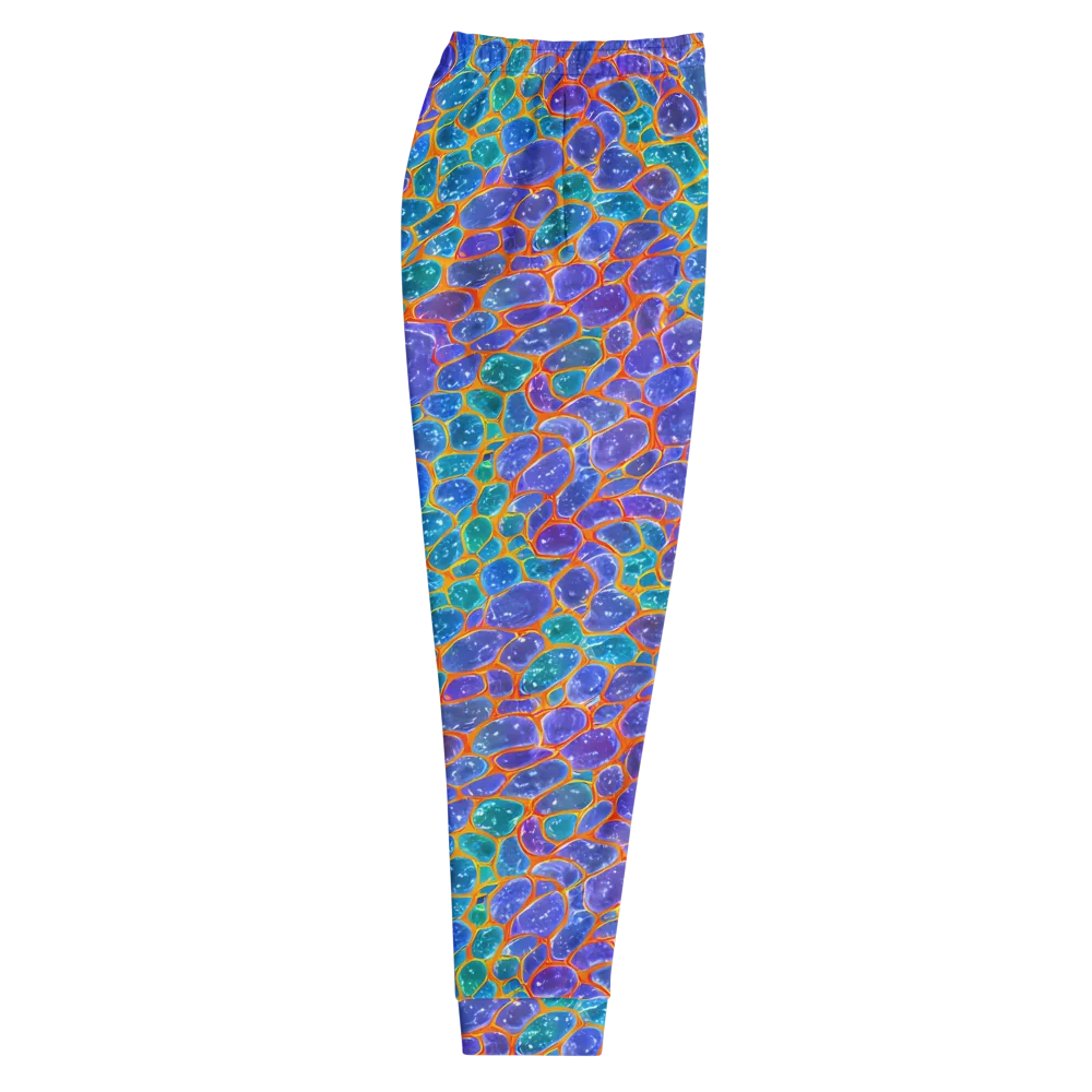 Neon Riverstone on Men's Joggers — Right