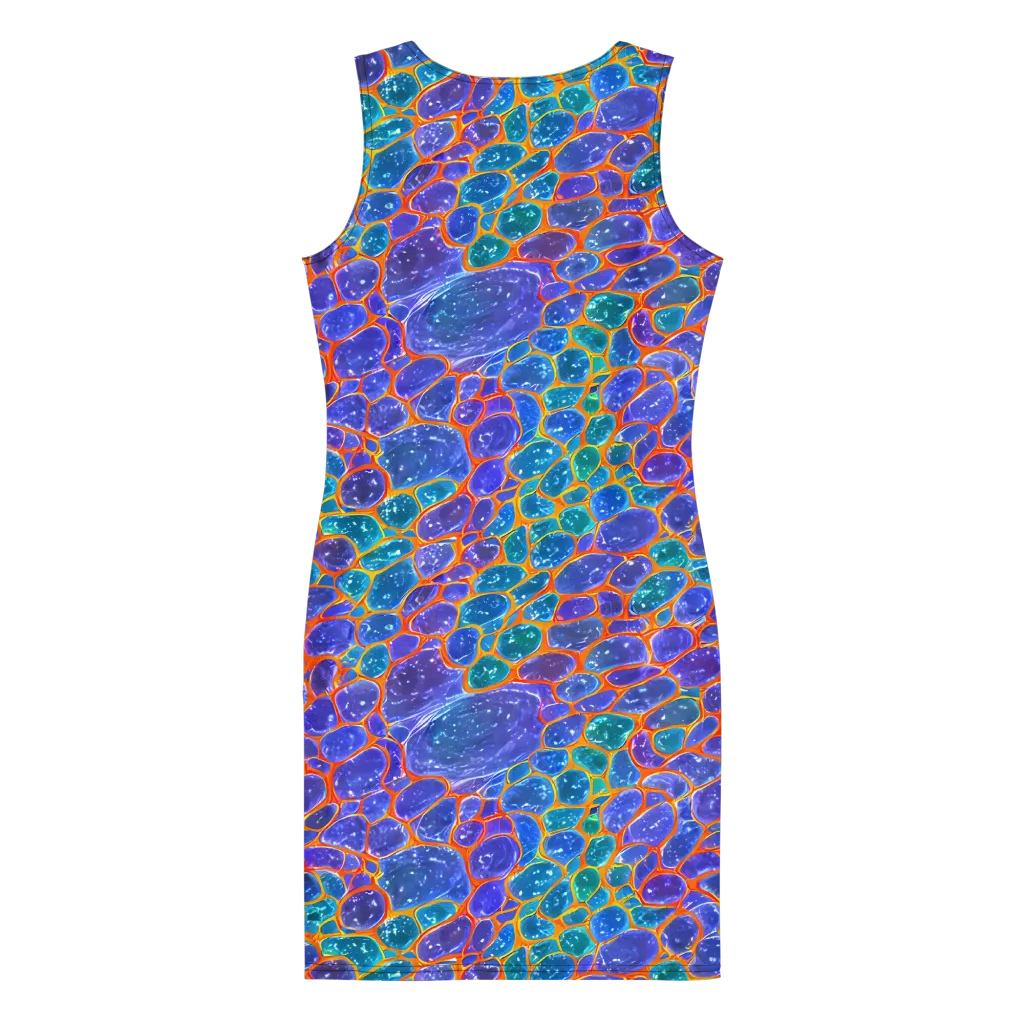Neon Riverstone on Bodycon Dress — Back