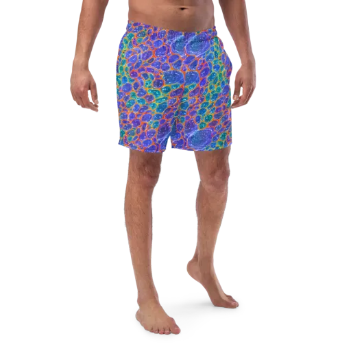 Neon Riverstone on a Swim Trunks