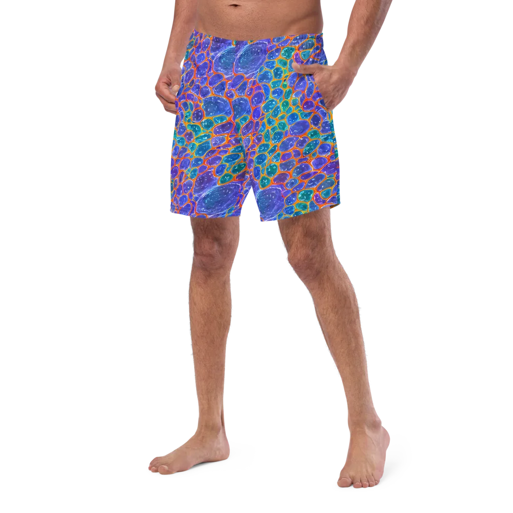 Neon Riverstone on Swim Trunks — Left Front