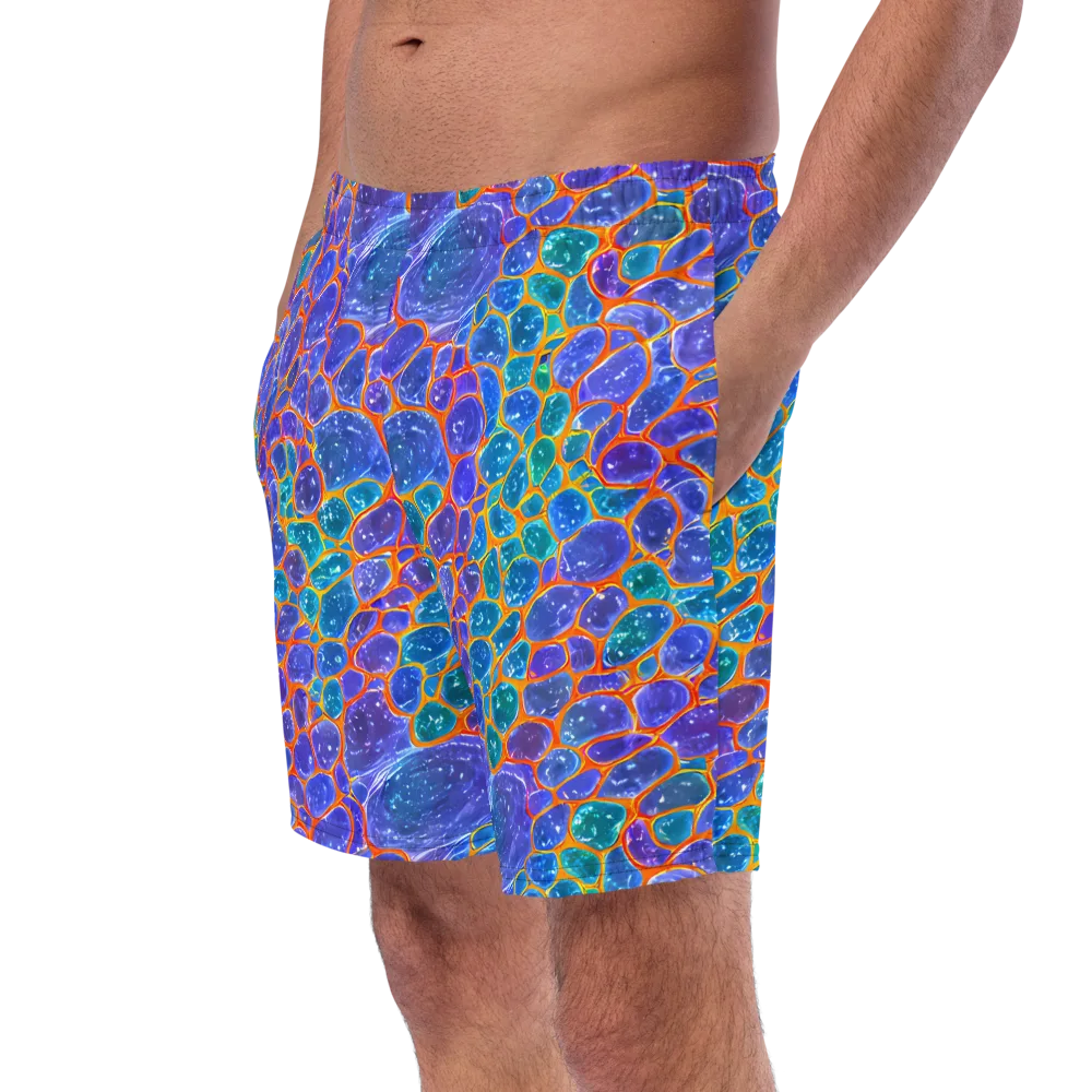 Neon Riverstone on Swim Trunks — Left Front