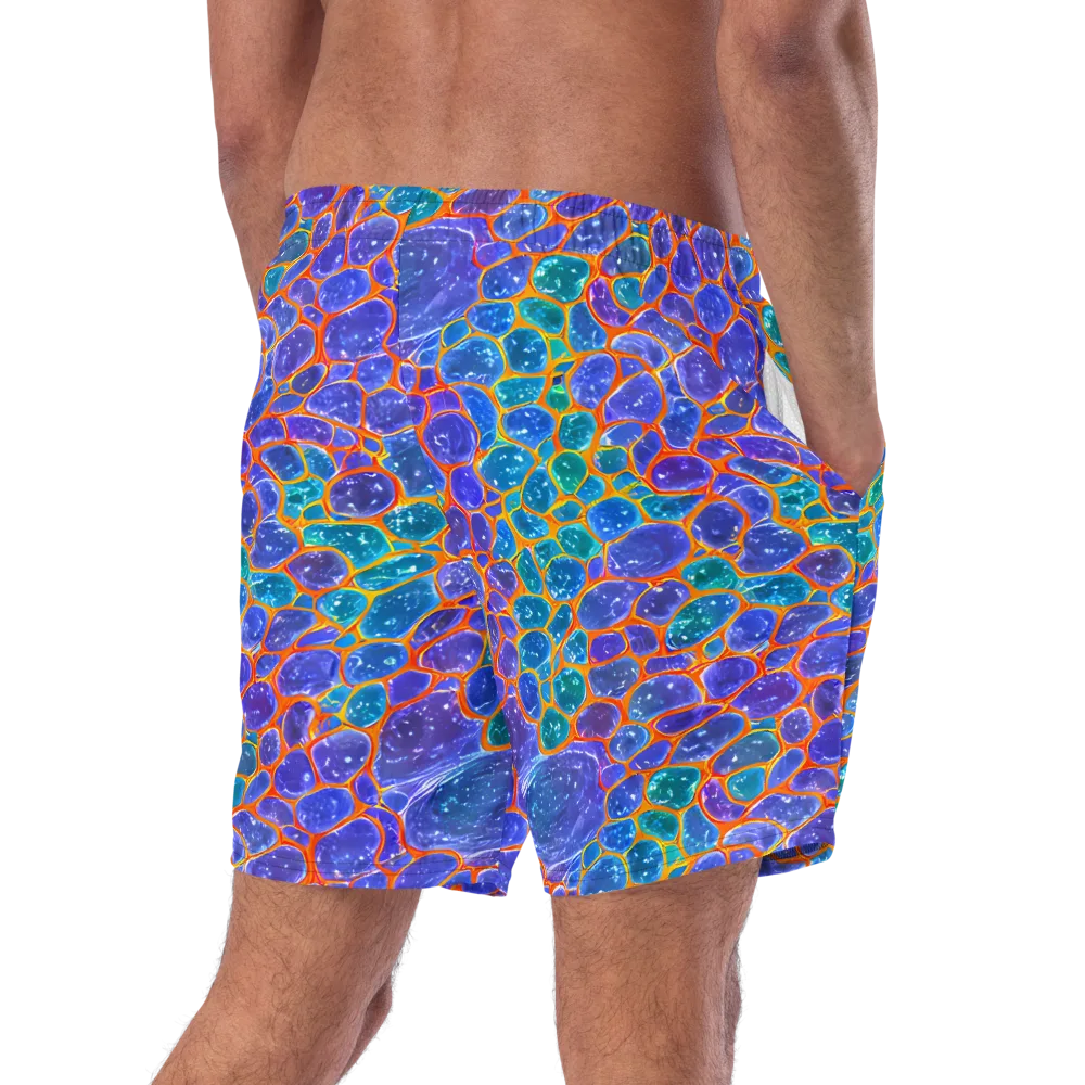 Neon Riverstone on Swim Trunks — Right Back