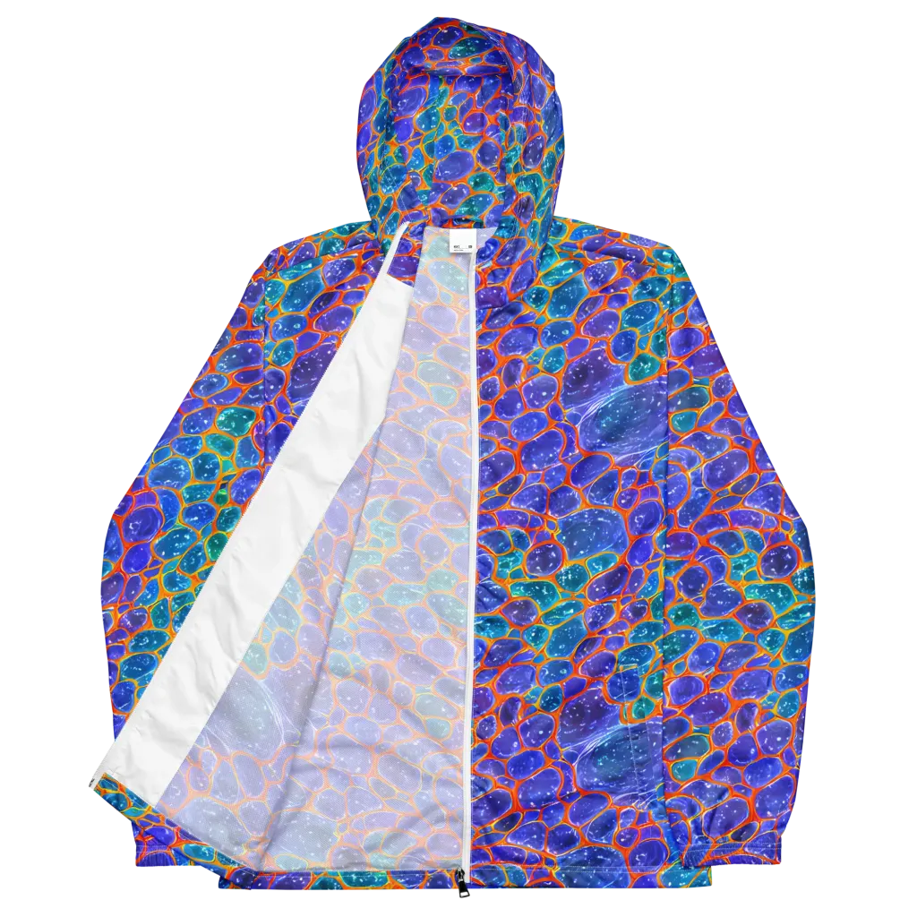 Neon Riverstone on Men's Windbreaker — Front