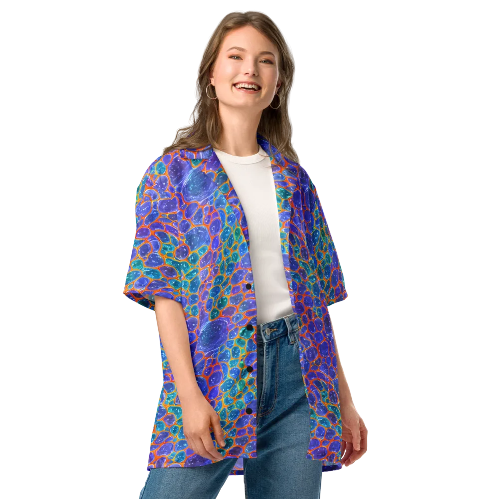 Neon Riverstone on Button Shirt — Front