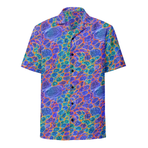 Neon Riverstone on a Button Shirt