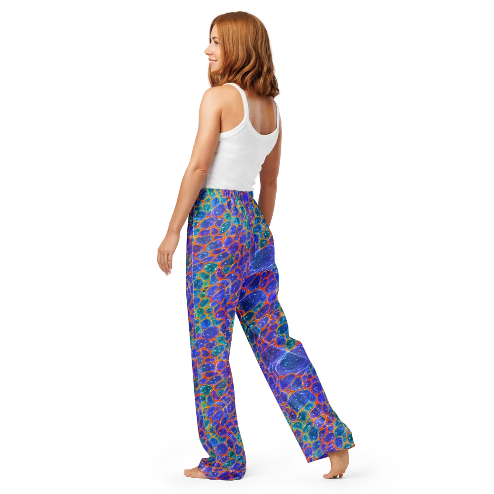 Neon Riverstone on Women's Pajama Pants — Back